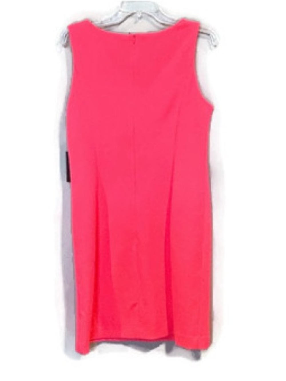 Vince Camuto Neon Coral Textured Shift Dress - Picture 2 of 6